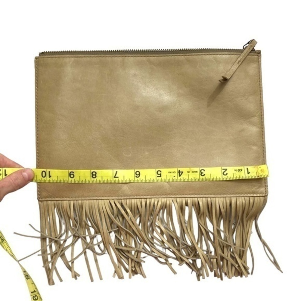 Madewell fringed clutch bag - Picture 3 of 5